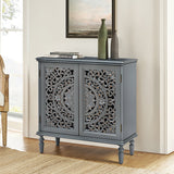 Emathides 32" Tall 2-Door Accent Cabinet
