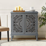 Emathides 32" Tall 2-Door Accent Cabinet