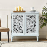 Emathides 32" Tall 2-Door Accent Cabinet