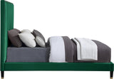 Harlie Velvet Bed - Chic Contemporary Design with Elegant Brass Nailheads & Sophisticated Style