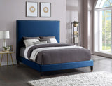 Harlie Velvet Bed - Chic Contemporary Design with Elegant Brass Nailheads & Sophisticated Style