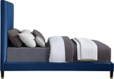 Harlie Velvet Bed - Chic Contemporary Design with Elegant Brass Nailheads & Sophisticated Style