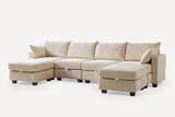 HARLOW 114" Corduroy Sofa w/ Storage