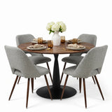 Harold & Edwin 40'' Modern Round Dining Table Set for 4 (5-Piece)