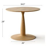 Harper Modern 34.5" Round Dining Table