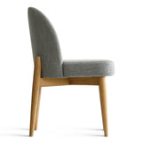 Havana Linen Upholstered Dining Chair with Solid Wood Legs (Set of 8)
