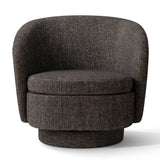 Hera Upholstered Swivel Barrel Chair (1-Piece)