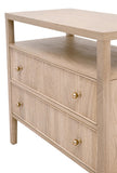 Highland Open Shelf, 2-Drawer Nightstand