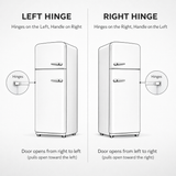 Retro-Style Refrigerator (18 cu ft, Right Hinge) - Red