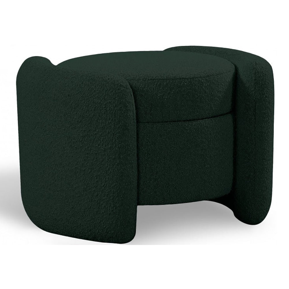 Horizon Boucle Fabric Ottoman