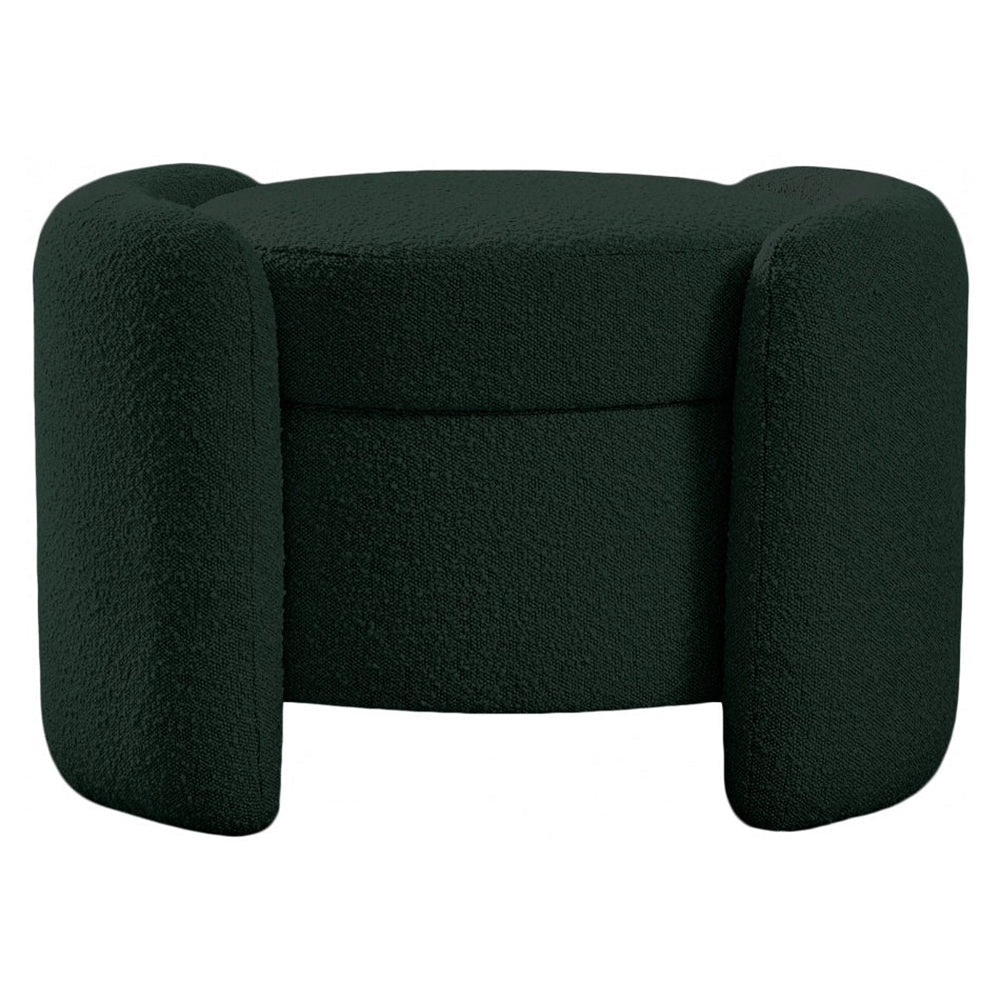 Horizon Boucle Fabric Ottoman