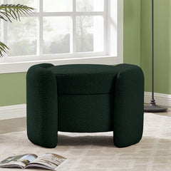 Horizon Boucle Fabric Ottoman