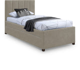 Hudson Twin Trundle Bed – Luxurious Vegan Leather, Space-Saving Design for Kids' and Teen Rooms