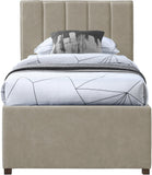 Hudson Twin Trundle Bed – Luxurious Vegan Leather, Space-Saving Design for Kids' and Teen Rooms