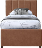 Hudson Twin Trundle Bed – Luxurious Vegan Leather, Space-Saving Design for Kids' and Teen Rooms