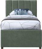 Hudson Twin Trundle Bed – Luxurious Vegan Leather, Space-Saving Design for Kids' and Teen Rooms