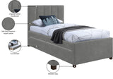Hudson Twin Trundle Bed – Luxurious Vegan Leather, Space-Saving Design for Kids' and Teen Rooms