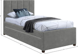 Hudson Twin Trundle Bed – Luxurious Vegan Leather, Space-Saving Design for Kids' and Teen Rooms
