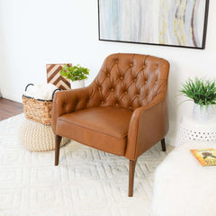 Joshua Mid-Century Modern Tufted Lounge Chair