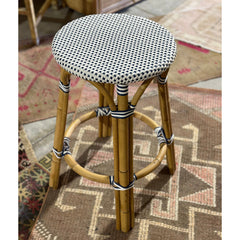 Vale Backless Counter Height Bar Stool - Blue/White