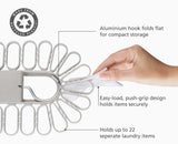 Petal™ 22-piece Quick-grip Ecru Drying Hanger