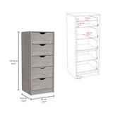 Basilea 5 Drawers Tall Dresser