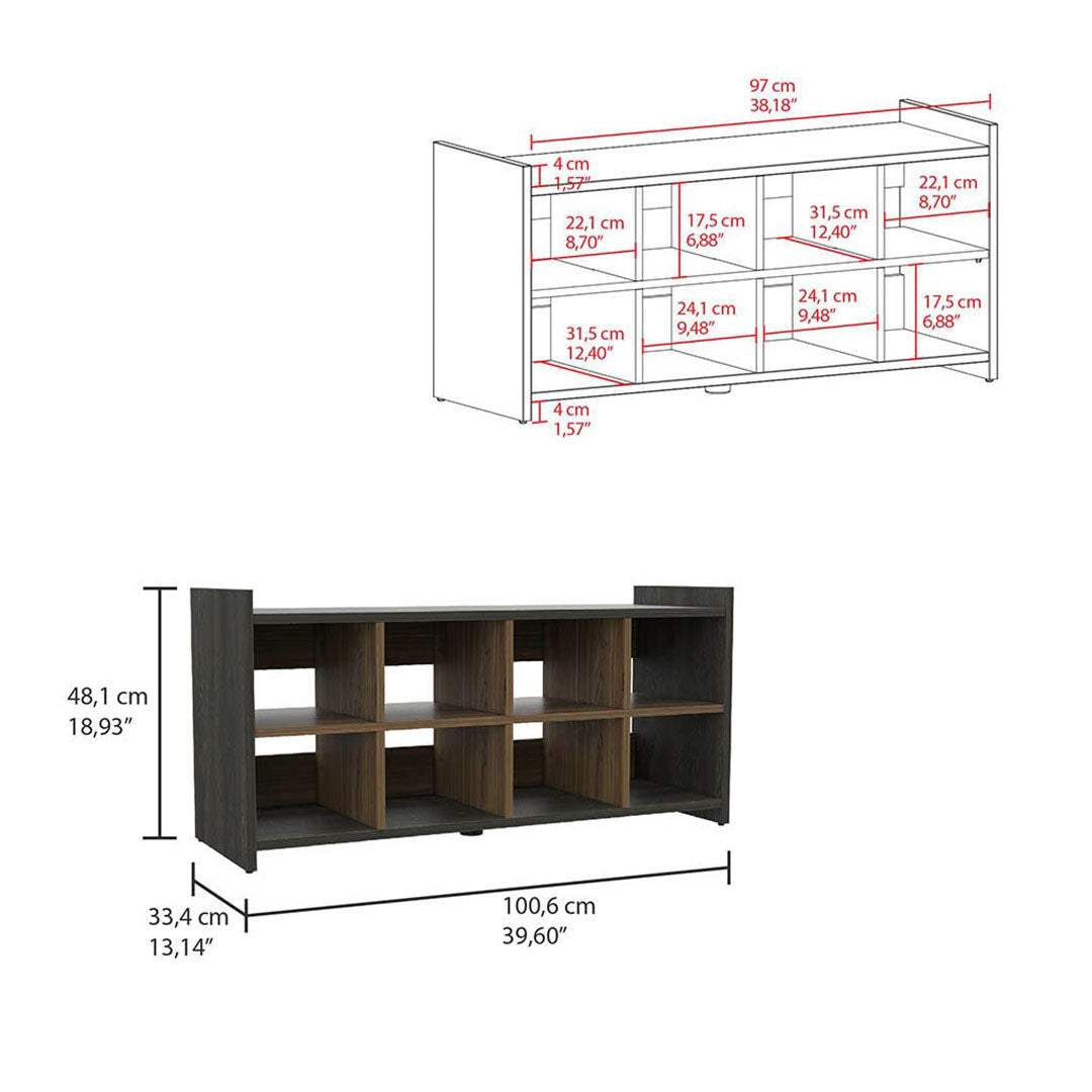 Entryway Storage Unit, Eight Shoe Capacity