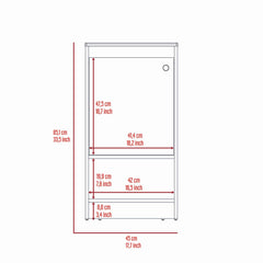 Bravos Bathroom Vanity, Sink, Two Shelves, Single Door Cabinet