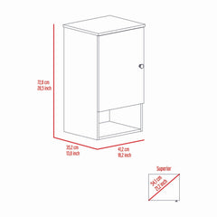 Arya Medicine Single Door Cabinet, One Shelf, Two Inerior Shelves