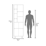 TUHOME Burton Kitchen Pantry with Two Doors, Adjustable Interior Shelves and Side Storage Compartments, Compact Organization Cabinet for Food, Supplies and Small Appliances, Space-Saving Solution for Modern Home Kitchens