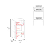 Newcastle Nightstand with One Drawer and Open Shelf, Modern Bedside Table with Smooth-Glide Drawer and Lower Open Shelf for Easy-Access Storage, Stylish and Functional Bedroom Organizer