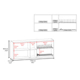 Portofino 150 Wall Cabinet, Dishes Cabinet