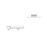 TUHOME Ecco 31.5-Inch Floating Shelves Set of Two with Hidden Brackets, Modern Wall-Mounted Shelves for Bedroom, Bathroom or Living Room Décor, Minimalist Display and Storage Solution for Books, Photos and Accessories