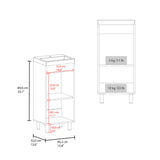 Rivera Freestanding Bathroom Vanity with One Door and Two Shelves Compact Sink Base Cabinet Modern Small Space Storage Organizer Powder Room Essential Furniture