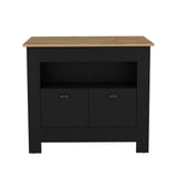 Arlet Kitchen Island With Two Drawers, One Shelf