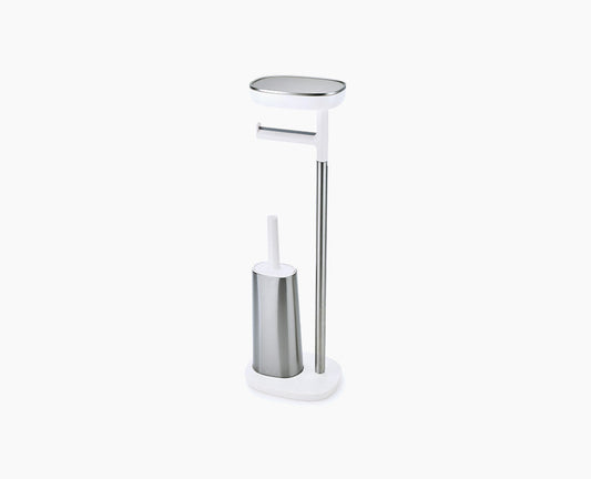 EasyStore™ Plus Stainless-steel Toilet Roll Holder with Toilet Brush