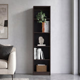 Home Slim 5-Shelf Narrow Bookcase with Open Shelves, Freestanding Modern Storage Solution for Living Rooms, Offices, or Bedrooms, Stylish and Practical Bookcase with Clean Lines and Sturdy Construction
