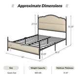 Ernesto 61" Industrial King and Queen Size platform Bed