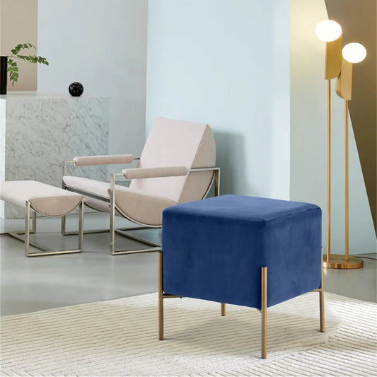 Isla Velvet Ottoman | Stool