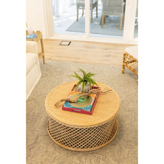 Kingston Woven Rattan Round Coffee Table