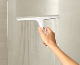 EasyStore™ Pack of 2 Light Grey Shower Squeegees with Storage Hook