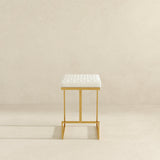 Joel Beige Boucle Counter Stool