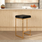 Joel Black Velvet Bar Stool