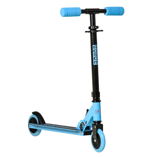 Blue Kids Kick Scooter, Aluminum, Foldable, Adjustable Handlebar, Lightweight, Ages 5+