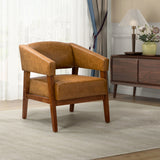 Nikolaus Vegan Leather Armchair CAMEL