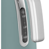 Electric Kettle Retro-style Emerald green Matte