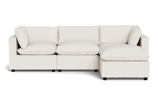Kova Pillow Cushion Sofa 122" + Ottoman