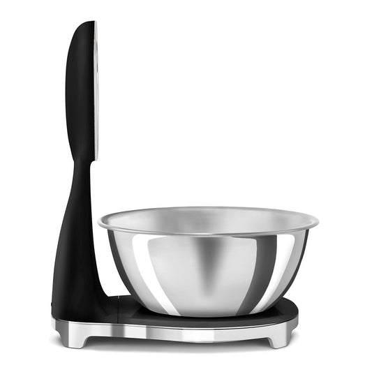 Kitchen Scales Retro-style Black Glossy