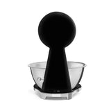 Kitchen Scales Retro-style Black Glossy