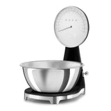 Kitchen Scales Retro-style Black Glossy